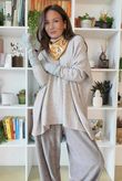 Beyond Terry Oversized Cowl Knit Clay Marl